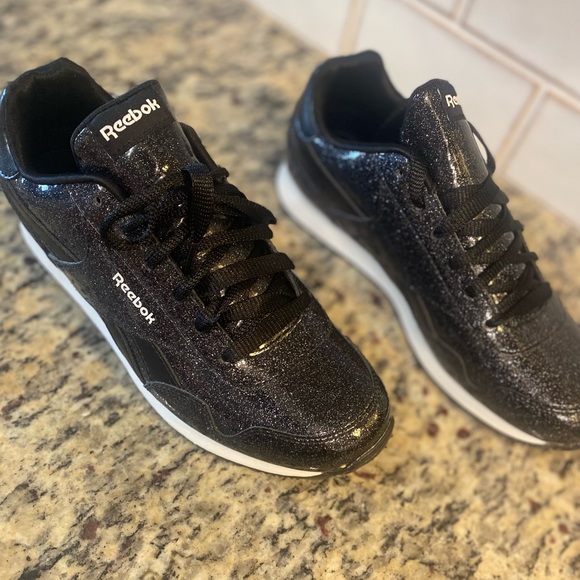 Black Sparkly Reebok Trainers - Brand New - Size 6 Womens - Picture 4 of 8